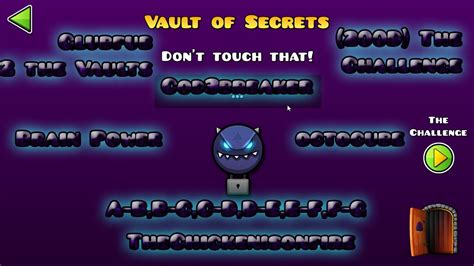 geometry dash vault codes